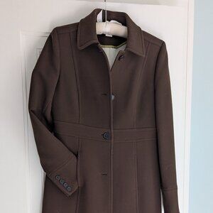 J.Crew wool classic lady day coat in Brown with Thinsulate Size 12T